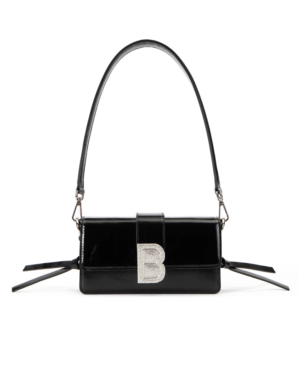 Brandon Blackwood Medium Nia Bag, Black Leather (NEW)