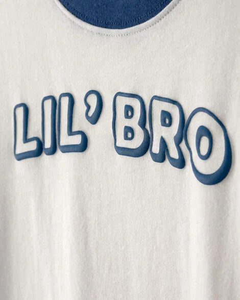 Carter's Toddler Boy 'Lil Bro' Graphic Tee - Ivory- 4T