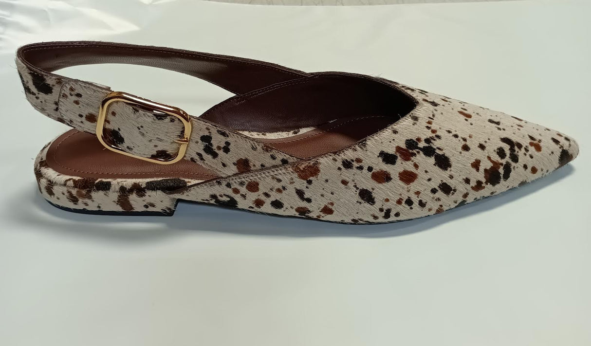 Arezzo Fallon Leather Ballet Flat - Size 9.5B