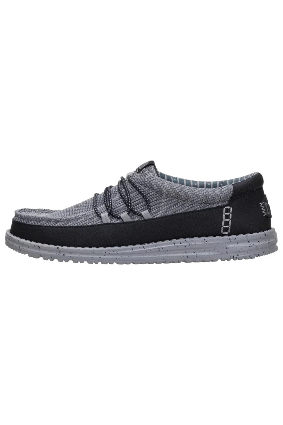 HEY DUDE - Men's Wally Guard Stretch Sox, Flannel Grey Multi (Men 14)