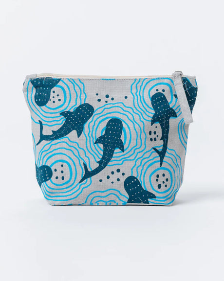SandCloud Shark Ripples Zipper Pouch