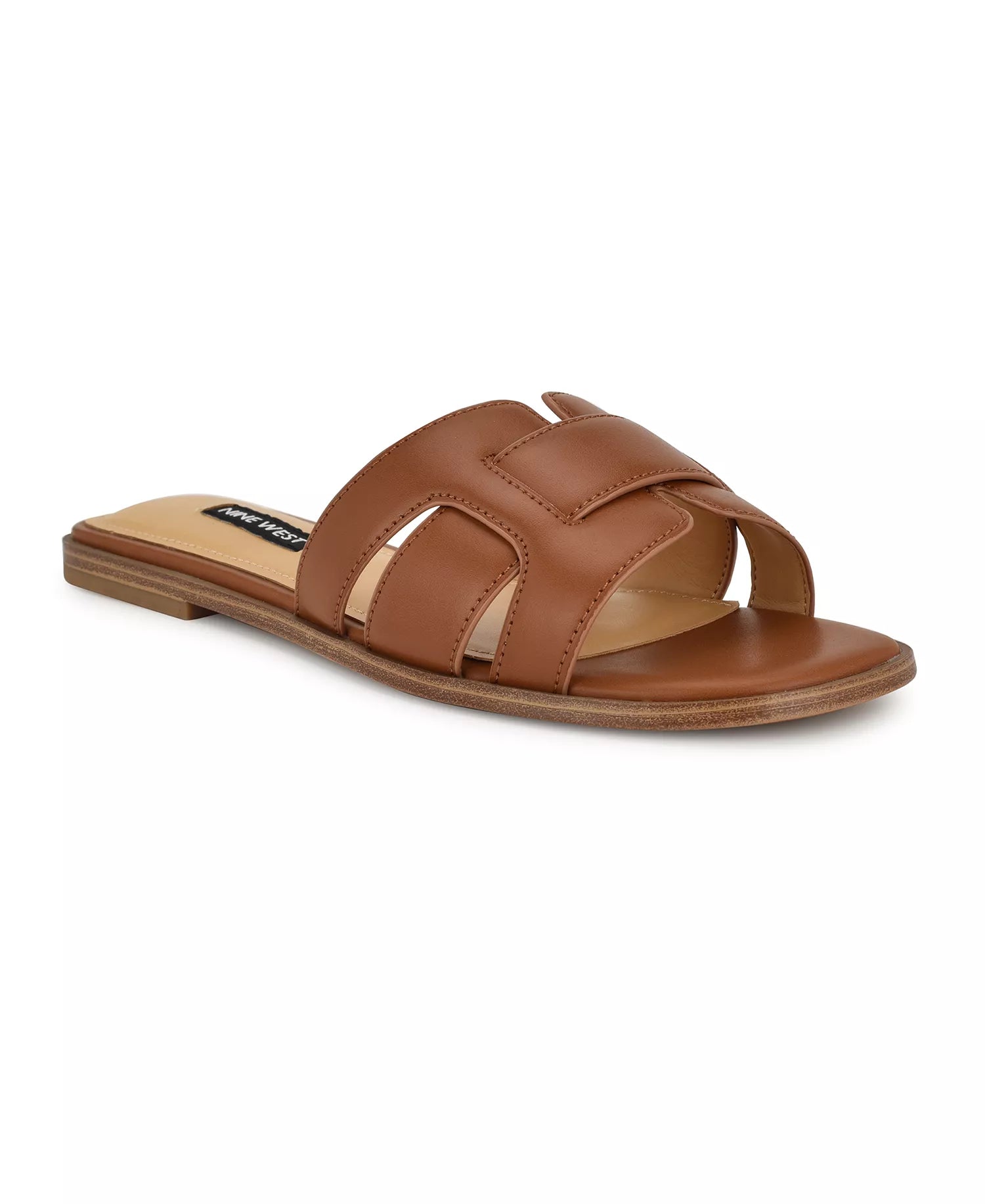 Nine West Women's Germani Woven Flat Slip-On Sandals  Size 7.5