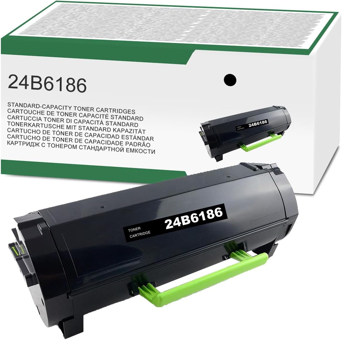 XM3150 24B6186 High Yield Black Toner Cartridge Replacement for Lexmark 24B6186 for M3150 XM3150 XM3150h Printer , 16,000 Pages