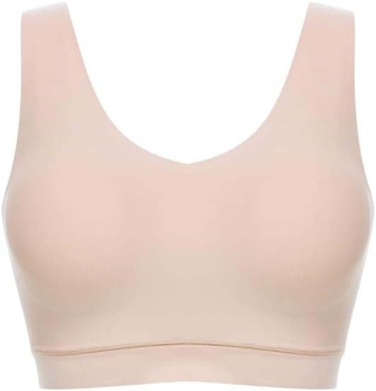 Chantelle Women's Softstretch Padded V-Neck Bralette (C16A10-OWU) - Ultra Nude - Size M/L