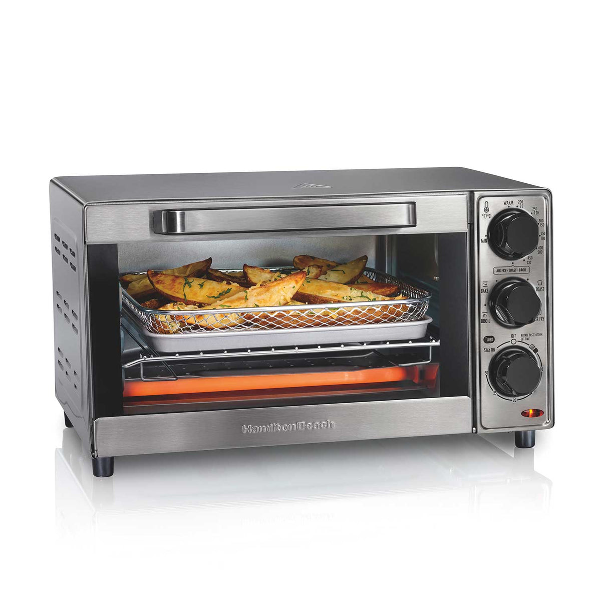 Hamilton Beach - Sure-Crisp® Air Fryer Toaster Oven, Stainless Steel, #31403J