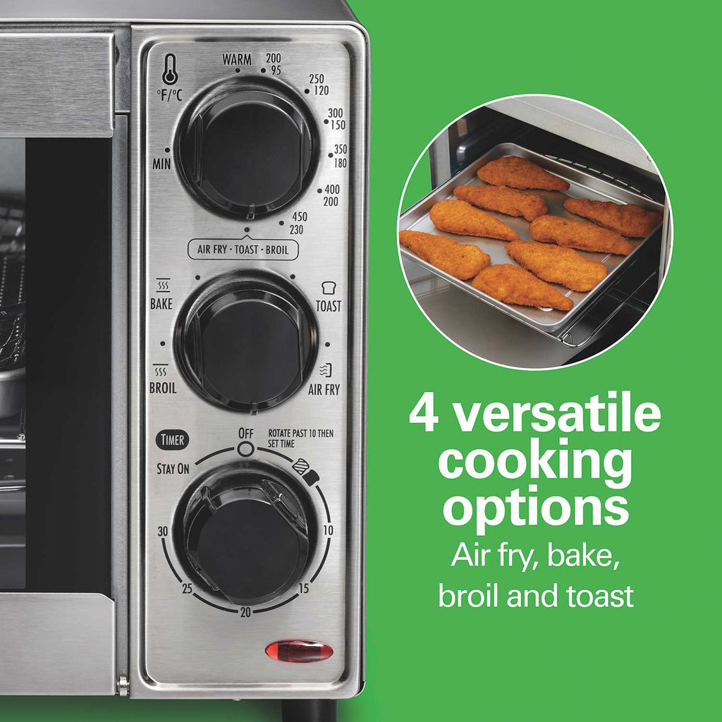 Hamilton Beach - Sure-Crisp® Air Fryer Toaster Oven, Stainless Steel, #31403J