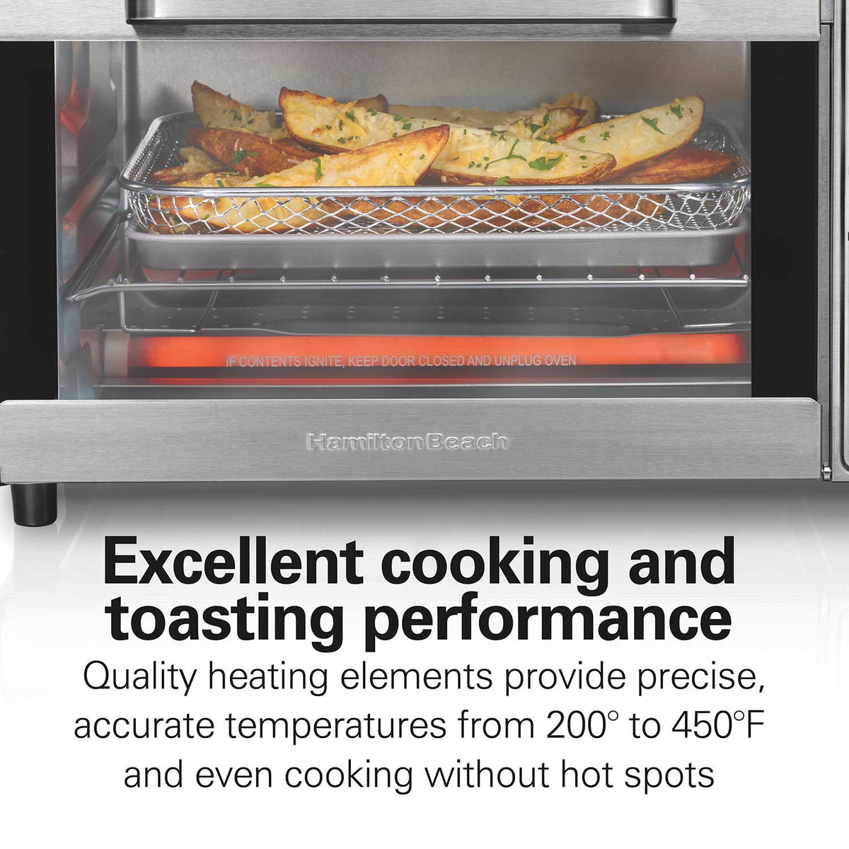 Hamilton Beach - Sure-Crisp® Air Fryer Toaster Oven, Stainless Steel, #31403J