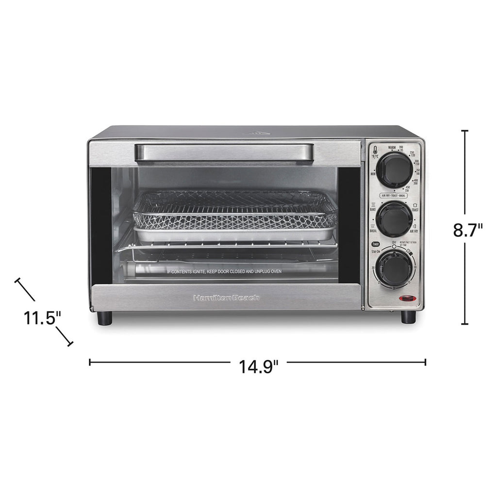 Hamilton Beach - Sure-Crisp® Air Fryer Toaster Oven, Stainless Steel, #31403J
