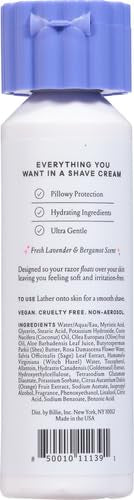 billie | Whipped Shave Cream | Lavender & Bergamot Scent | 6.5 fl oz
