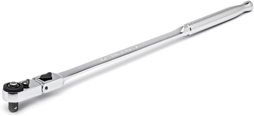 GEARWRENCH 1/4" Drive 72 Tooth Quick Release Locking Flex Slim Head Ratchet, 12" - 81030