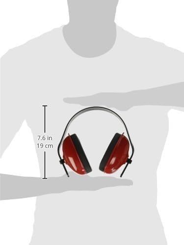 Howard Leight by Honeywell QM24+ Multi-Position Dielectric Safety Earmuff, Red - NRR 25