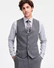 Tayion Collection Men's Classic-Fit Pinstripe Suit Separate Vest Size XXL