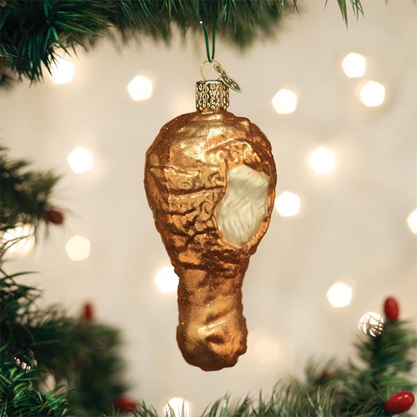 Old World Christmas Fried Chicken Ornament - Gift Set of 6