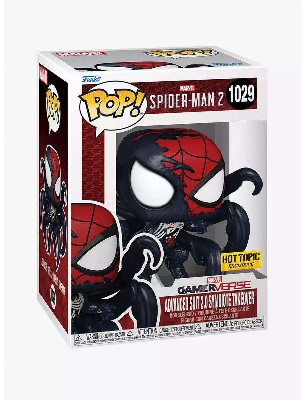 Funko Figure Pop (1029) Marvel Spider Man Advanced Suit 2.0 Symbiote Takeover