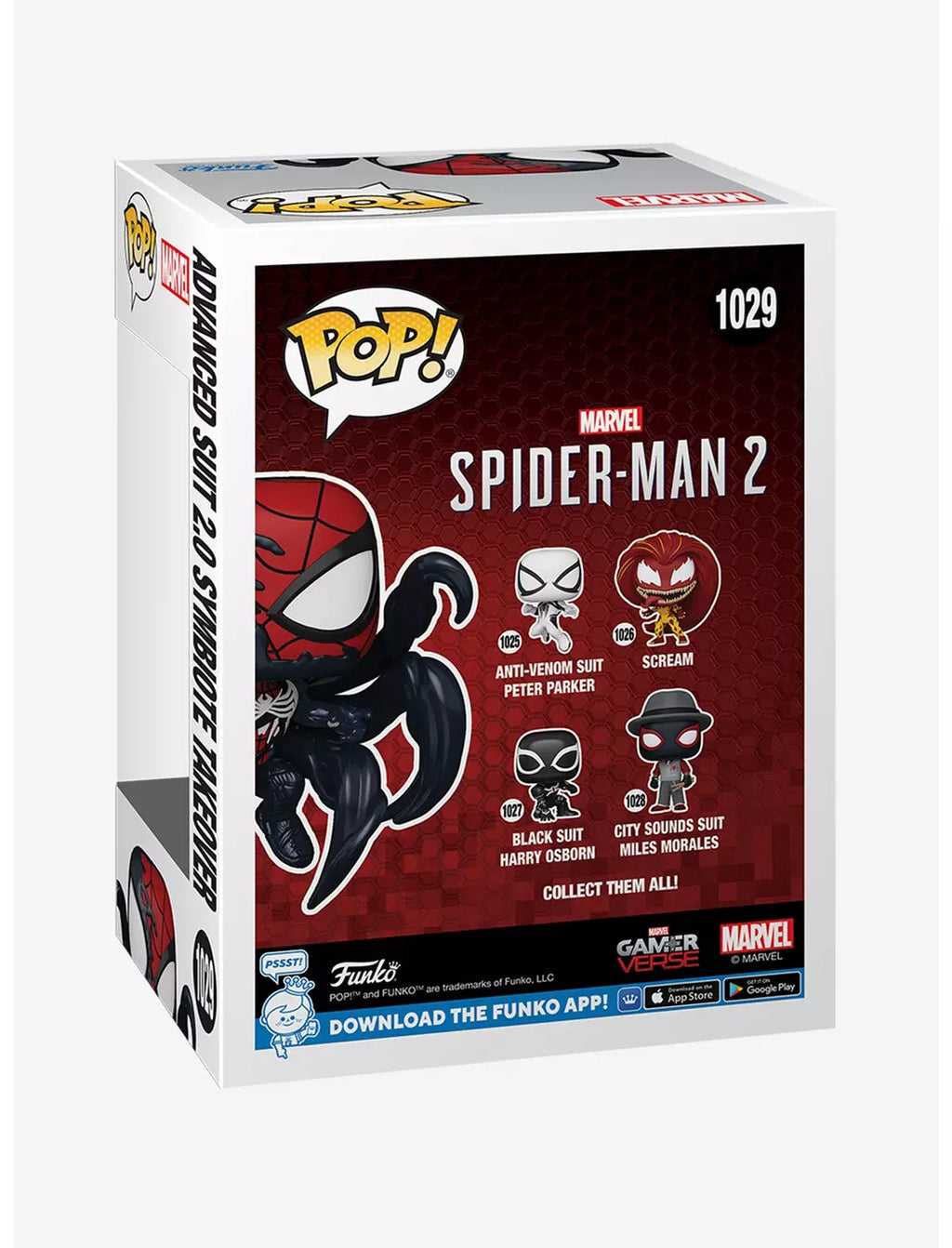 Funko Figure Pop (1029) Marvel Spider Man Advanced Suit 2.0 Symbiote Takeover