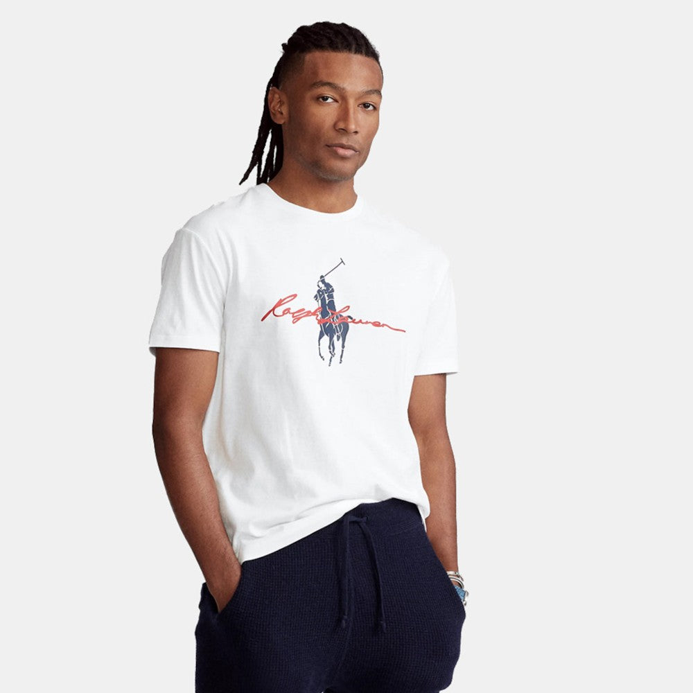 Polo Ralph Lauren Ss Logo Tee- White/New With Tags