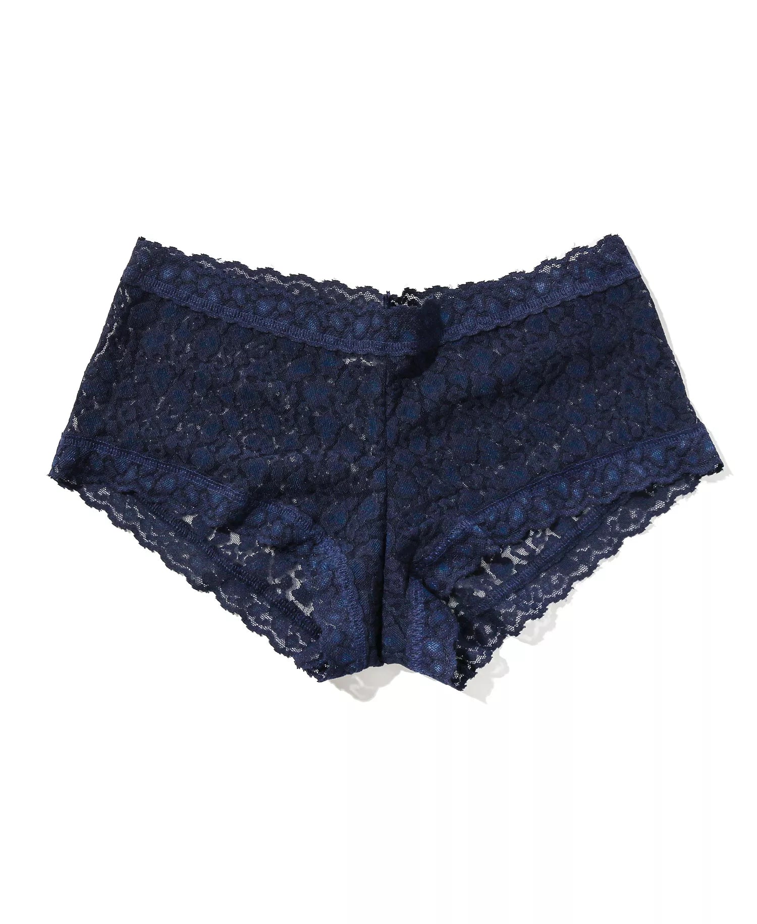 hanky panky Women's Leopard Lace Boyshort Underwear