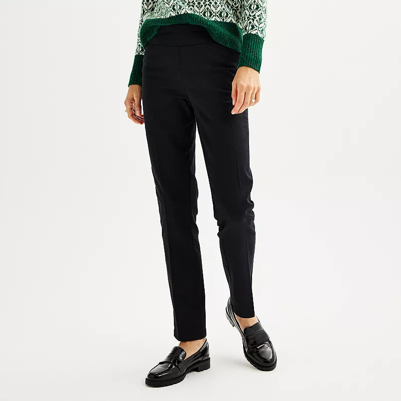 Women's Croft & Barrow® Effortless Stretch Pull-On Straight-Leg Pants  SIZE 20 plus