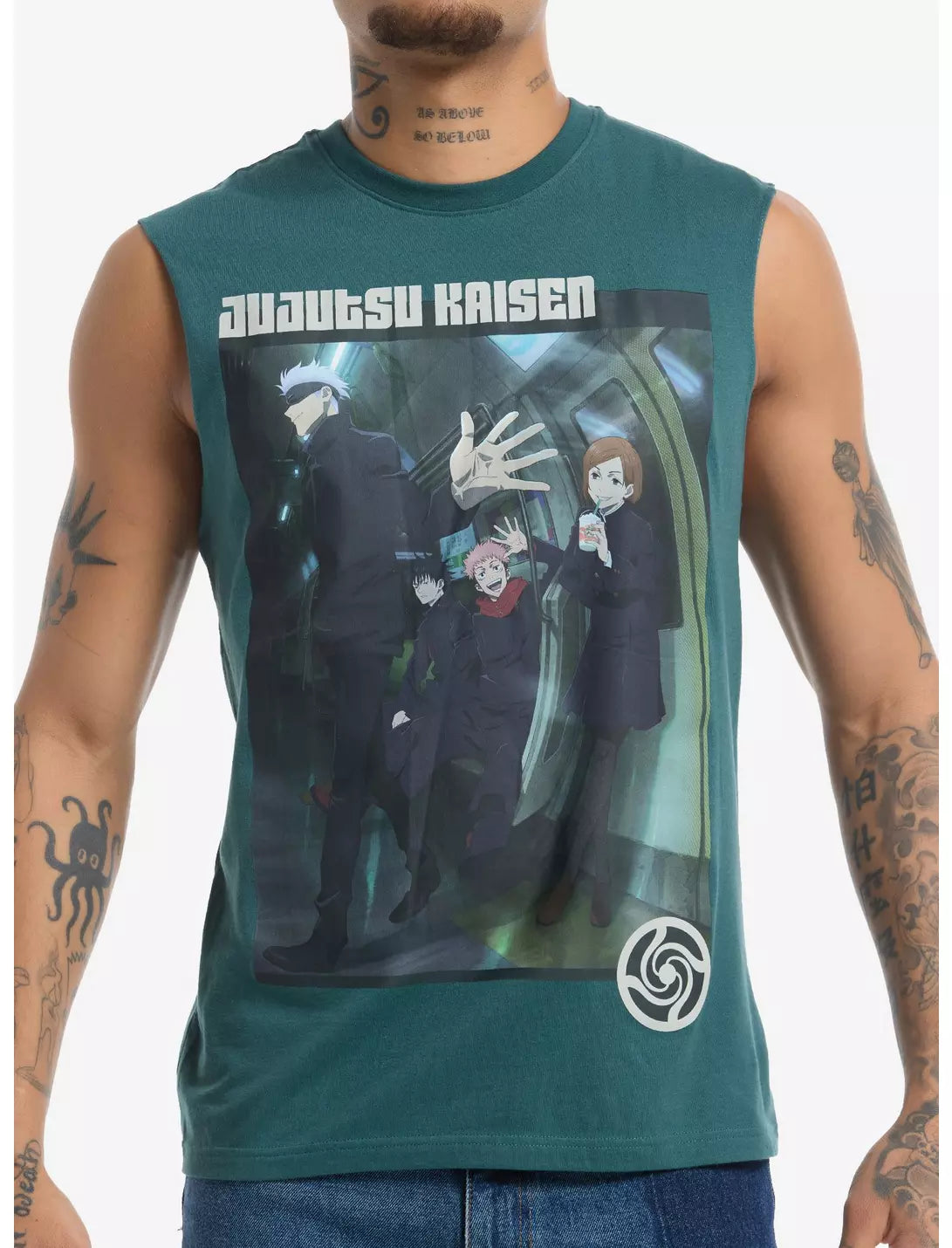 Jujutsu Kaisen Group Subway Muscle Tank Top L