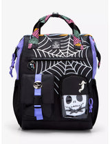 Disney The Nightmare Before Christmas Spiderweb Multi-Pocket Backpack With Jack Skellington Plush