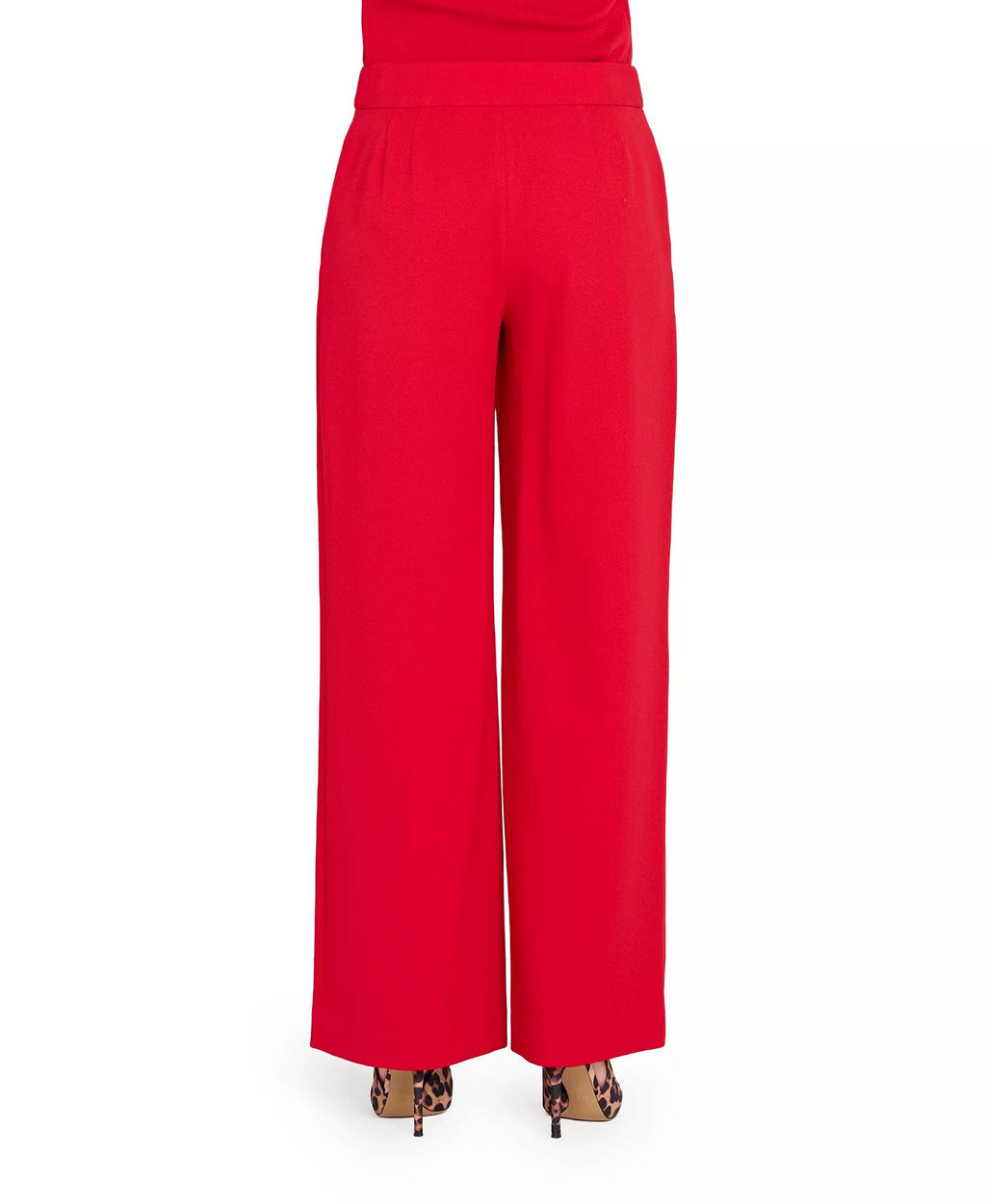 Tahari ASL Petite Clean-Waist Wide-Leg Pants Size: 4P