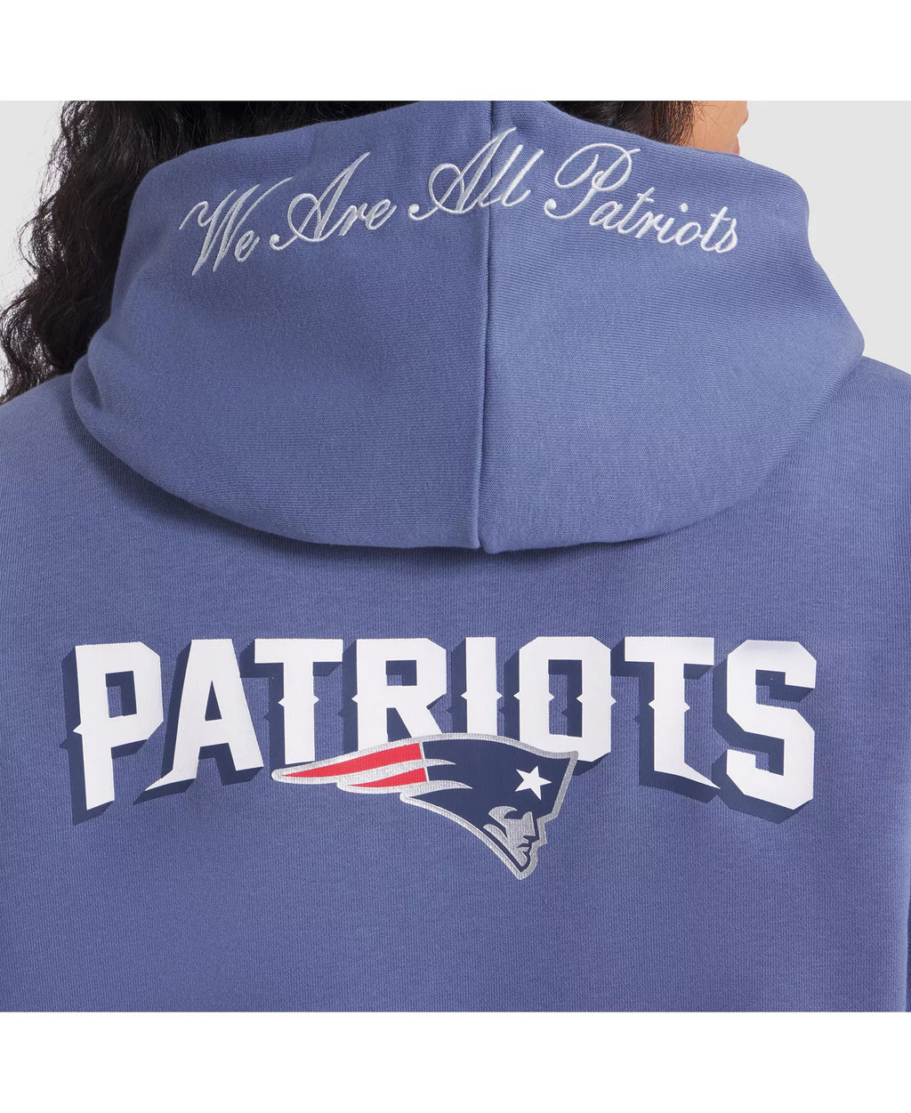 Women's Nike New England Patriots Rivalries Collection Sideline NFL Pullover Hoodie - Storm Blue - XL