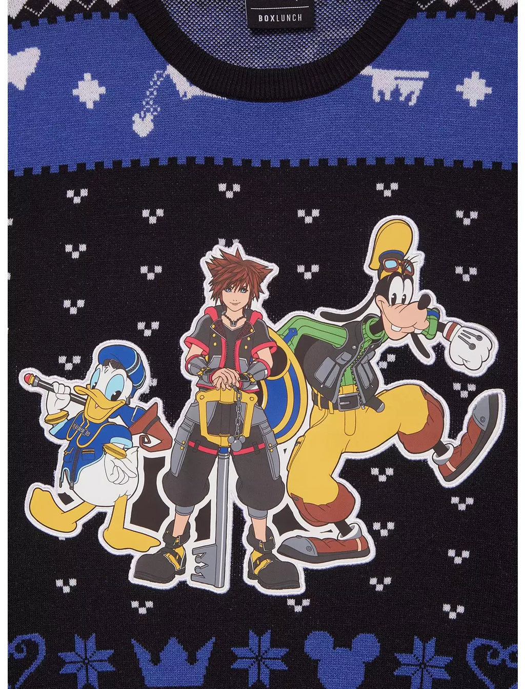 Kingdom Hearts Trio Holiday Sweater by BoxLunch - Size Large