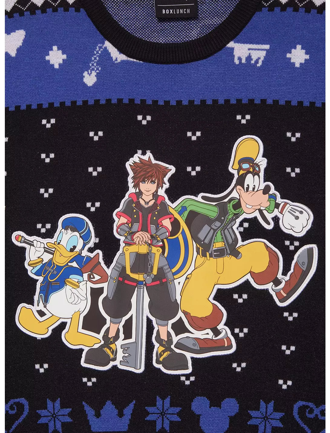Kingdom Hearts Trio Holiday Sweater by BoxLunch - Size Large