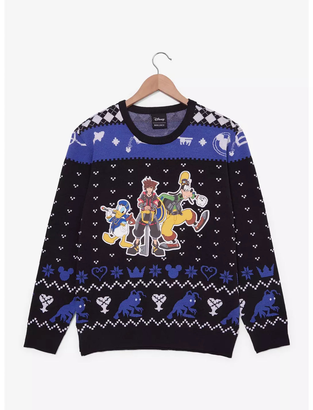 Kingdom Hearts Trio Holiday Sweater by BoxLunch - Size Large