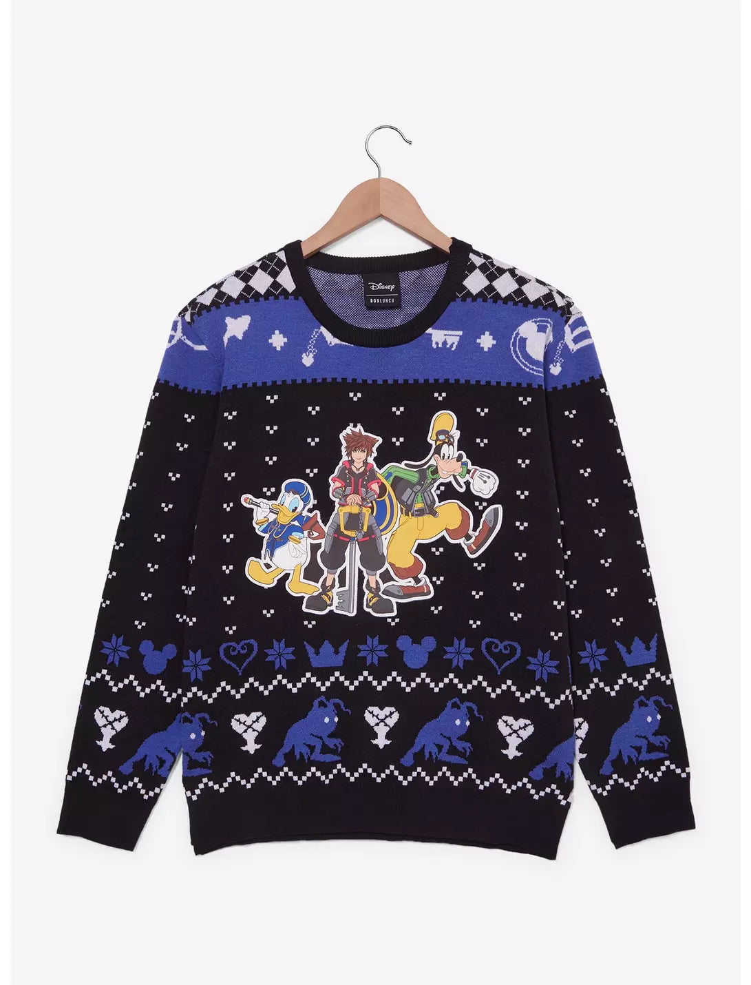 Kingdom Hearts Trio Holiday Sweater by BoxLunch - Size Large