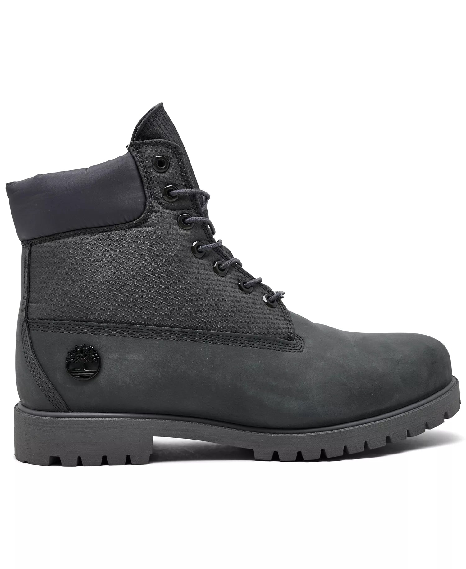 Timberland Men's 6 Inch Lace Heritage Waterproof Boots - Dark Grey Nubuck - Size: 8.5