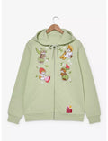 Mofusand Fruit Cats Embroidered Zippered Hoodie by BoxLunch