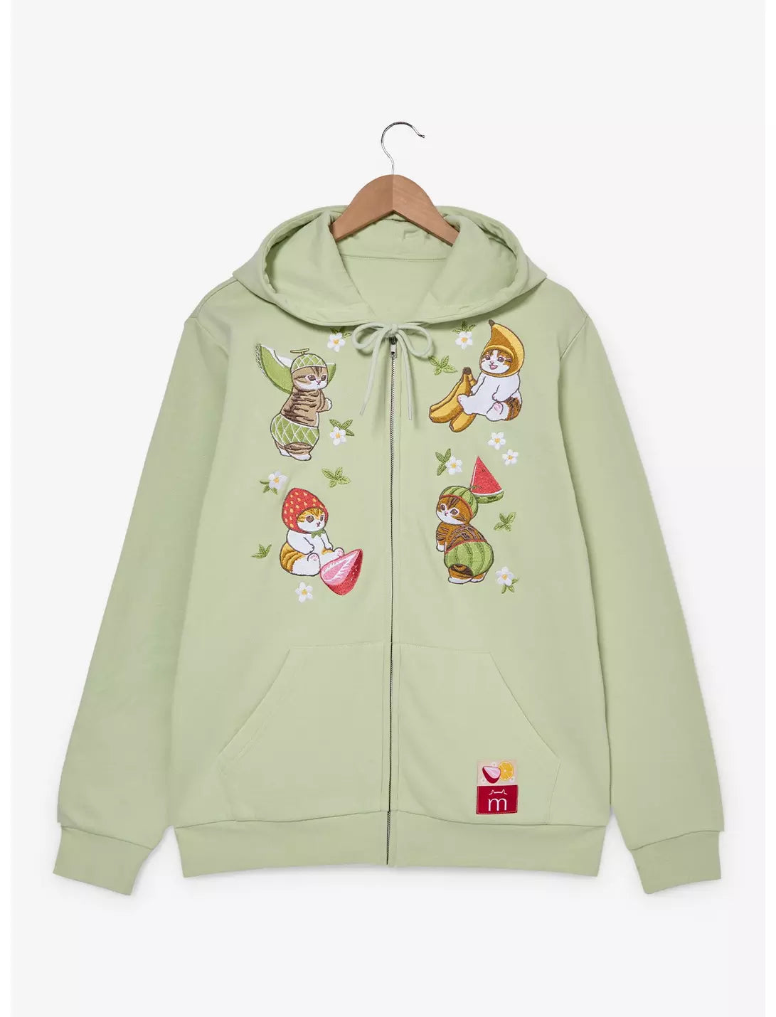 Mofusand Fruit Cats Embroidered Zippered Hoodie by BoxLunch