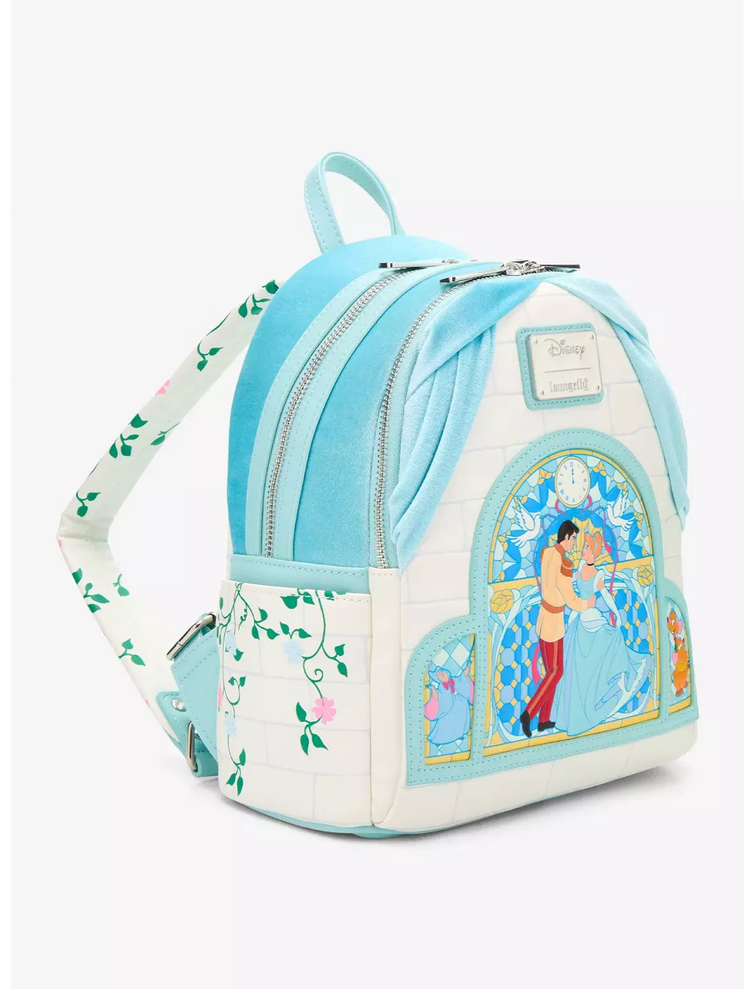 LOUNGEFLY x DISNEY Cinderella Stained Glass Portrait Mini Backpack