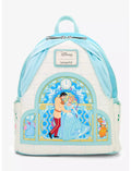 LOUNGEFLY x DISNEY Cinderella Stained Glass Portrait Mini Backpack