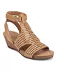 Earth Helodie3 Leather Adjustable Perforated Sandel's Dark Natural