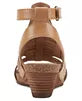 Earth Helodie3 Leather Adjustable Perforated Sandel's Dark Natural