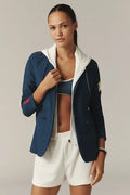 Tretorn x Anthropologie Navy Blazer Jacket XS Twofer Sporty Classic NWT  X Small