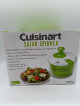 Cuisinart 3qt White and Green Salad Spinner