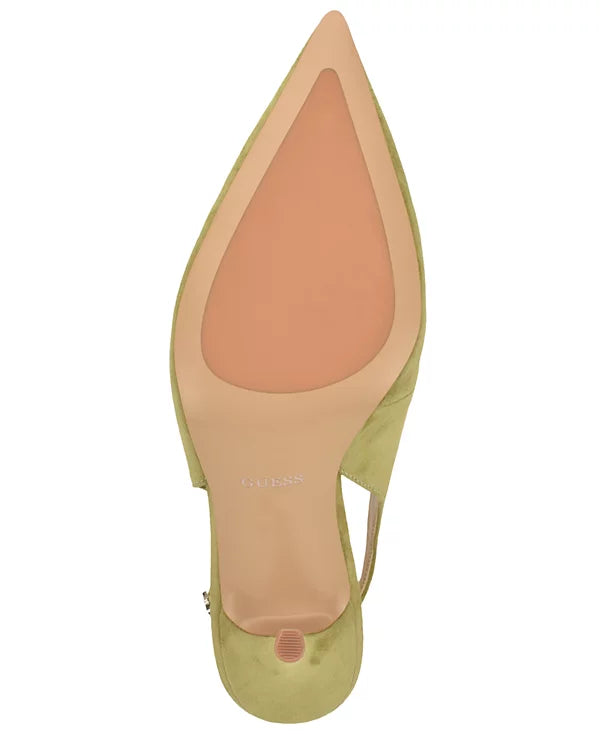 *GUESS Women's Princelsa Pointed Toe Slingback Pumps, Light Green. Sz 7.5M