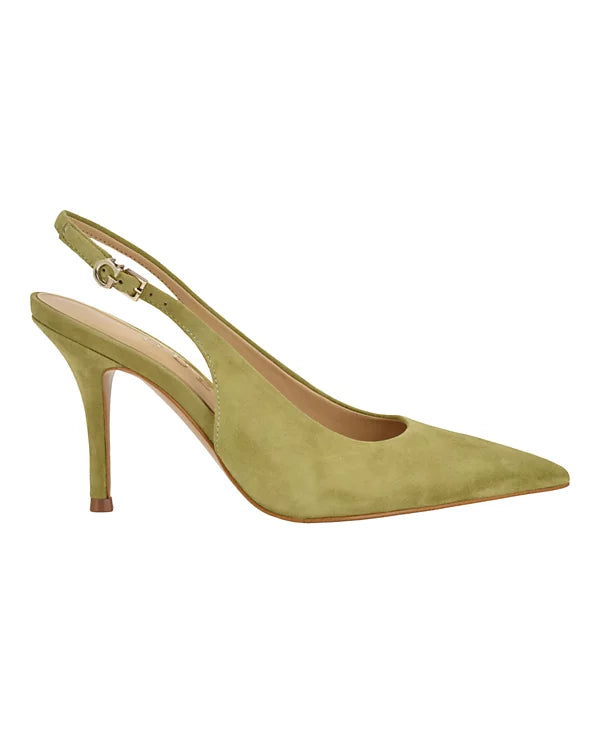 *GUESS Women's Princelsa Pointed Toe Slingback Pumps, Light Green. Sz 7.5M