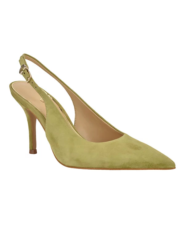 *GUESS Women's Princelsa Pointed Toe Slingback Pumps, Light Green. Sz 7.5M
