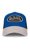 VON DUTCH - staple trucker hat - blue force/black/baby blue under bill (Size: One size)