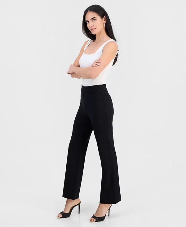 I.N.C. International Concepts Petite High-Rise Bootcut Pull-On Pants Size 12
