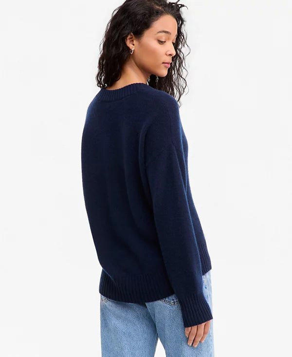 Charter Club Women's 100% Cashmere V-Neck Relaxed Sweater Size XS