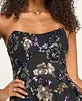 Macys KATIA RAE Juniors' Lace-Up Back Strapless Sequined Floral Mini Dress Size S