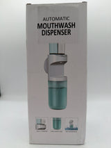 Automatic Mouthwash Dispenser, 550ml (19.35 Oz) Mouthwash Dispenser for Bathroom with Magnetic Cups, 3 Dispensing Levels, Long Standby Time White
