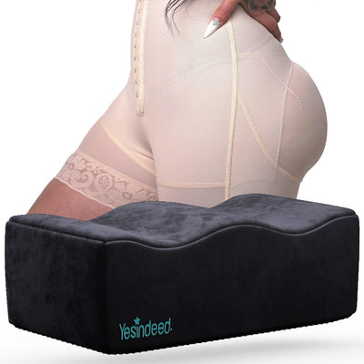 YESINDEED The Original Brazilian Butt Lift Pillow – Dr. Approved for Post Surgery Recovery Seat – BBL Foam Pillow + Cover Bag Firm Support Cushion Butt Support Technology…