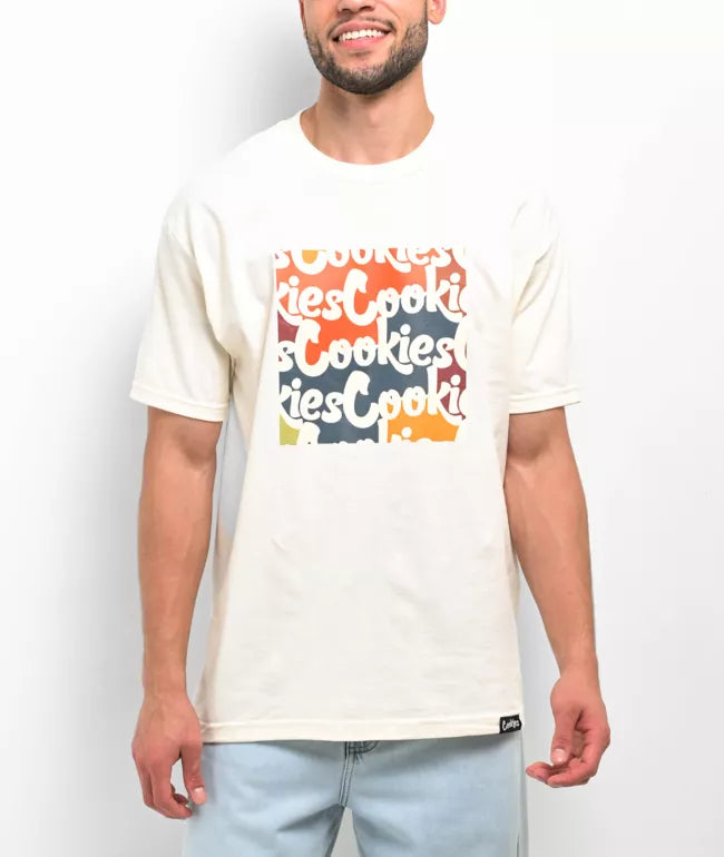 Cookies Sf Continental Ss Tee-White- New with Tags