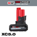 *Milwaukee - M12 REDLITHIUM HIGH OUTPUT XC5.0 Battery Pack, 48-11-2450